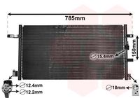 VAN WEZEL 03005360 - Condensador, aire acondicionado