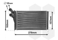 VAN WEZEL 03006097 - Radiador de calefacción