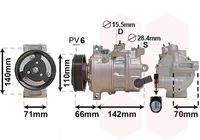 VAN WEZEL 0301K703 - Compresor, aire acondicionado