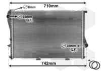 VAN WEZEL 06002235 - Radiador, refrigeración del motor