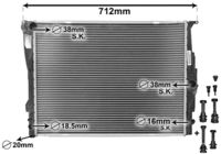 VAN WEZEL 06002303 - Radiador, refrigeración del motor