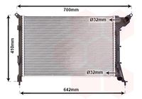 VAN WEZEL 06002310 - Radiador, refrigeración del motor