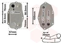 VAN WEZEL 06003571 - Radiador de aceite, aceite motor