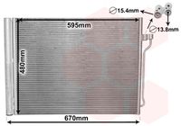 VAN WEZEL 06005409 - Condensador, aire acondicionado