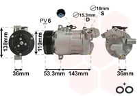 VAN WEZEL 0600K321 - Compresor, aire acondicionado