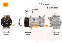 VAN WEZEL 0600K416 - Compresor, aire acondicionado