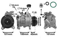 VAN WEZEL 0600K499 - Compresor, aire acondicionado