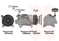 VAN WEZEL 0600K567 - Compresor, aire acondicionado