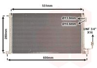 VAN WEZEL 09005172 - Condensador, aire acondicionado