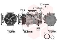 VAN WEZEL 0900K242 - Compresor, aire acondicionado