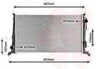 VAN WEZEL 15002005 - Radiador, refrigeración del motor