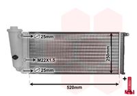 VAN WEZEL 17002097 - Radiador, refrigeración del motor