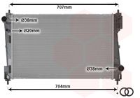 VAN WEZEL 17002311 - Radiador, refrigeración del motor