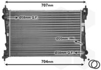 VAN WEZEL 17002312 - Radiador, refrigeración del motor