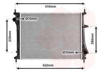 VAN WEZEL 17002329 - Radiador, refrigeración del motor