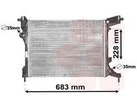 VAN WEZEL 17002413 - Radiador, refrigeración del motor