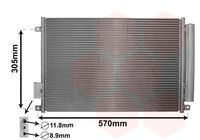 VAN WEZEL 17005347 - Condensador, aire acondicionado