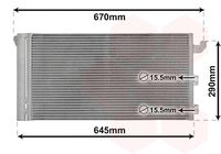 VAN WEZEL 17005406 - Condensador, aire acondicionado