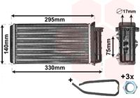 VAN WEZEL 17006183 - Radiador de calefacción