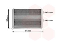 VAN WEZEL 17006325 - Radiador de calefacción