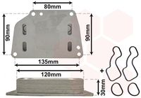 VAN WEZEL 17013705 - Radiador de aceite, aceite motor