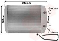 VAN WEZEL 17016700 - Radiador de calefacción