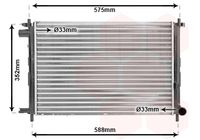 VAN WEZEL 18002224 - Radiador, refrigeración del motor