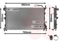 VAN WEZEL 18002264 - Radiador, refrigeración del motor