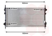 VAN WEZEL 18002318 - Radiador, refrigeración del motor