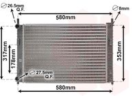 VAN WEZEL 18002326 - Radiador, refrigeración del motor