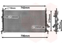 VAN WEZEL 18002369 - Radiador, refrigeración del motor