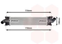 VAN WEZEL 18004366 - Radiador de aire de admisión