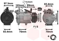 VAN WEZEL 1800K391 - Compresor, aire acondicionado