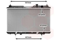 VAN WEZEL 25002104 - Radiador, refrigeración del motor