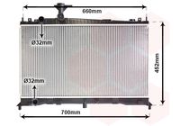 VAN WEZEL 27002160 - Radiador, refrigeración del motor