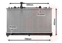 VAN WEZEL 27002164 - Radiador, refrigeración del motor