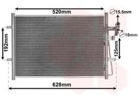 VAN WEZEL 27005281 - Condensador, aire acondicionado