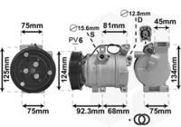 VAN WEZEL 2700K219 - Compresor, aire acondicionado