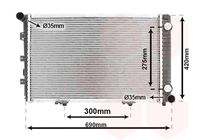 VAN WEZEL 30002061 - Radiador, refrigeración del motor