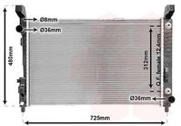 VAN WEZEL 30002364 - Radiador, refrigeración del motor