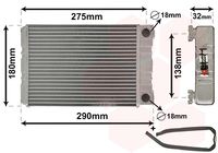 VAN WEZEL 30006312 - Radiador de calefacción