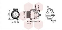 VAN WEZEL 3000K476 - Compresor, aire acondicionado