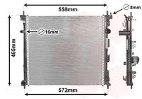 VAN WEZEL 33002425 - Radiador, refrigeración del motor