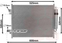 VAN WEZEL 33005428 - Condensador, aire acondicionado