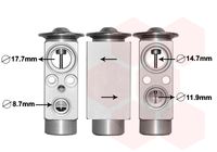 VAN WEZEL 37001461 - Válvula de expansión, aire acondicionado