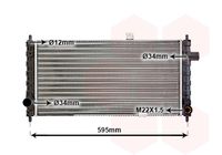 VAN WEZEL 37002050 - Radiador, refrigeración del motor