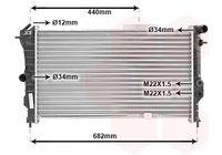 VAN WEZEL 37002173 - Radiador, refrigeración del motor