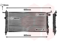 VAN WEZEL 37002183 - Radiador, refrigeración del motor