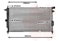 VAN WEZEL 37002190 - Radiador, refrigeración del motor