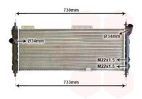 VAN WEZEL 37002203 - Radiador, refrigeración del motor